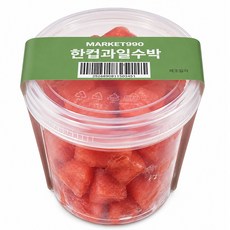 과일도시락 한컵과일 수박 간편 컷팅과일 맛있는 바로먹는 조각 꿀수박, 1개, 170g