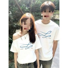 해피유통 커플 티셔츠 여름 패션 반팔 티셔츠 캐주얼 프린트 티 유니섹스 청소년 청년