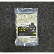 건코리아 gunkorea [0.25g] 트레이서용 그린 야광 비비탄, 1개