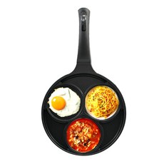 퀸센스 인덕션 블랙 에그팬, 24cm, 1개