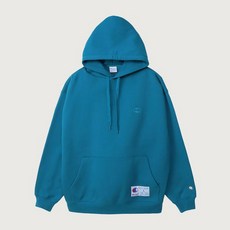 챔피온 C로고 오버핏 조그택 후드 티셔츠 Blue Green 188172