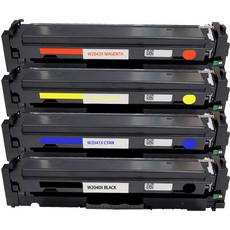 포스앤토너 HP W2040A(검정) W2041A(파랑) W2042A(노랑) W2043A(빨강) M454DW M454DN M479DW M479FDW M480F 호환토너 재생토너, 1개, W2040X~W2043X 대용량(4색1세트)