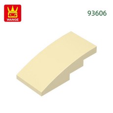 슬로프 곡선 블록 컬러 벽돌과 조립 부품, 1. 61.Tan, 1개