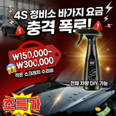 4S 정비소 전용 자동차 흠집 지우개 코팅 스크래치 복원액, 4박스
