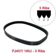 1 피스 VEGA V-벨트 PJ457 180J 3/4/5/6/7 목재 대패 기계 EINHELL RC 모드용 리브 드라이브 벨트, 03 PJ457 180J 3Ribs, 1개