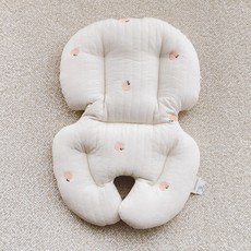 돗투돗x마롤로뜨 체어라이너 유아시트 아기의자 방석 식탁의자 시트, 달달피치, 1개