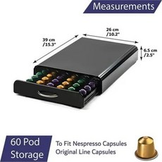 캡슐 커피 만들기 키트 가정용 실링기 공캡슐 원두 기계 제조기 씰링, E. 검은색 알약 60개 6줄, 1개