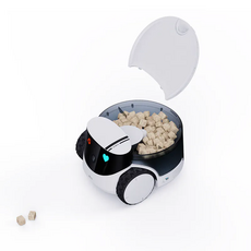 enabot ebo 寵物智能餵食器 自動餵食 互動玩具 內置攝像頭, 白, 1箱, EBO-ROLA-02