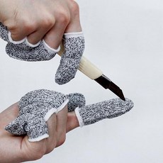 공구작업용 손가락보호 안전장갑 절단방지 골무, 단품(1334)