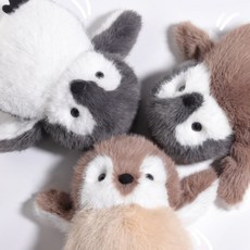 복실 아기 펭귄 인형 동물 애착 쿠션, 복실 아기 펭귄 ( 화이트 )