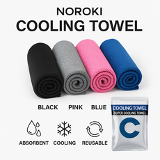 [제로히트 냉감타올] 여름필수템 쿨링수건 땀흡수 운동 등산용, 그레이, 1개