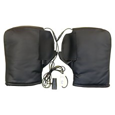 12V 摩托車專用把套 連接摩托車充電口供電 智能恆溫 55°C, 12V摩托車把套黑色, 2個