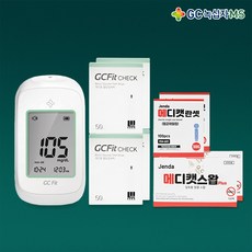 녹십자 지씨핏 혈당측정기 세트+ 시험지200 + 침210 + 솜200 당 당뇨 혈당 체크[벤저스출고], 1세트, 기기+시험지200 + 침210 + 솜200