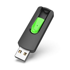 Aiibe 128GB USB 플래시 드라이브 3.1 썸 메모리 스틱 지퍼 백업 점프 128G PC 노트북용, 64GB 2.0, 초록색
