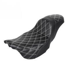 OD 할리 호환 투어링 튜닝 커스텀 시트 쿠션 2009-2023, IA01Q311(화이트라인)