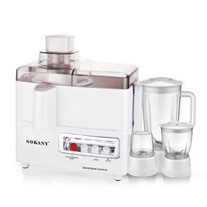 SOKANY 四合一 榨汁機 料理機, 白色 美規110V