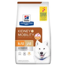 Hills 希爾思處方 狗 k/d j/d 腎臟病護理 關節活動力 8.5LB 處方飼料, 1個
