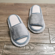 청소 슬리퍼 다목적 실내화 극세사 극세사 청소 슬리퍼 탈부착 걸레 바닥 거실화 미끄럼 방지, 260mm