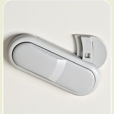 DFMEI 嬰幼兒童安全鎖防夾手冰箱櫃門防開鎖櫥櫃鎖簡約對開鎖, 汽車對開鎖-灰色:1個價