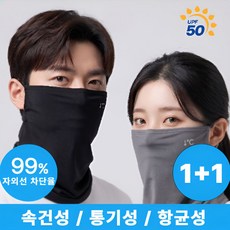 홀덴 골프마스크 쿨스포츠 햇빛가리개 2개, Black+Light Gray, 1개
