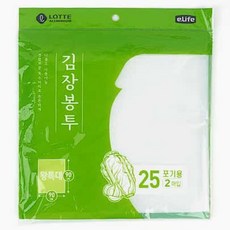 물결샵 롯데 김장봉투 2매입 대용량 위생 용품 가게 잡화 업소 식당 간단 봉지 과일, 드럼통용, 1개