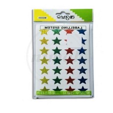 님아 혼합 반짝이 별 견출지 18mm 7장 별스티커