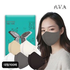 키리아 아바 KF94 새부리형 컬러 마스크 100장(대형)[35667012], 100