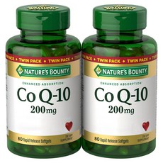 NATURE'S BOUNTY Co Q-10 200mg 速釋軟膠囊 2入, 1個, 160錠