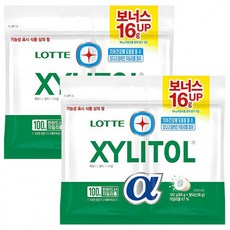롯데 자일리톨 알파 오리지날 리필 102g x 2개, 1개