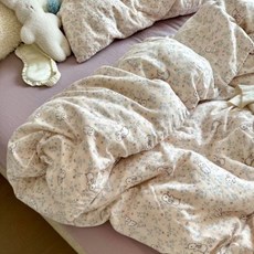 嬰兒親膚水洗棉四件套被套床單組, 幸運小兔【A類柔軟舒適親膚】,.9m(牀單款)三件套被套1.5x2.0