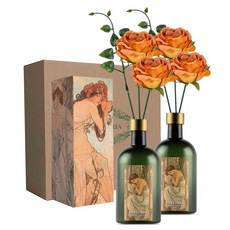 라플로리아 꽃 디퓨저, 2개, 500ml, S6.다시한번힘내요향/B13.장미-L12/오렌지