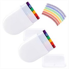 무지개 얼굴 바디 페인트 동성애 자존, 2pcs, 그림처럼