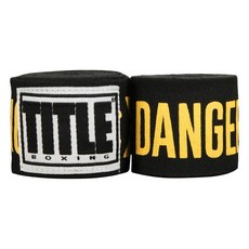 【神拳阿凱】TITLE 拳擊手綁帶 手綁帶 手繃帶 纏手 450cm 多色印花, 危險, 1個