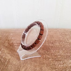 맥반석 팔찌 칭다오 멀티 팔찌 오크라 팔찌 음이온 토마린 팔찌 손목 보호대 팔찌, 커피색 팔각 비즈 팔찌