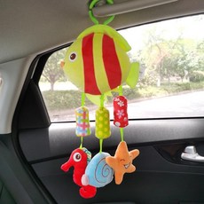 데이희 아기카시트장난감 신생아모빌 차량용 신생아, 1개, 금붕어 풍경