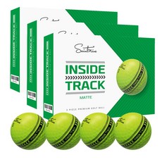 (3다즌 36구) 세인트나인 인사이드 트랙 매트 3피스 골프공 - JIN, 그린 블랙라인, 1개