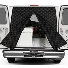 Federedevo Van 뒷문용 단열 도어 커튼 포드 E-시리즈/이코놀린/클럽 왜건 2003-2025용 자석 보온 커버 - 윈터 캠퍼 밴을 위해 열을 유지하고 차갑게 유지