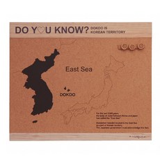 독도 코르크 메모판 게시판 알림판 코르크보드