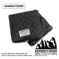 ADAM 雙人電熱毯 付收納袋 低瓦數 家用露營皆可, 黑色