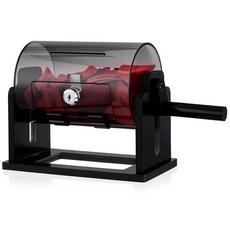 Leinuosen 소형 아크릴 래플 드럼 22.9 x 10.2 17.8cm(9.1 4 7인치) 투명 추첨 티켓 크랭크 핸들 게임 파티 활동 스포츠 이벤트용 스피너 박스, 8.7 x 5 x 7 inches, M_172478, 원통형, 블랙5