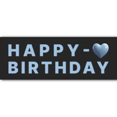 진심제작소 키치 감성 포토존 생일 파티 현수막 2종, 2.차콜/블루