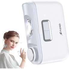 電動指甲刀，自動指甲刀和拋光器二合一，可充電無線指甲刀帶LED燈，適合嬰兒、老年人和成人的安全指甲刀, 1個, 白色