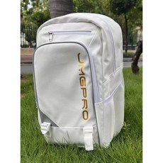 【含稅開發票】台灣發貨 JMGPRO 3支裝 雙肩背包 獨立鞋倉 容量大 羽毛球包 大容量 背包 24年新款, 白金款, 1個