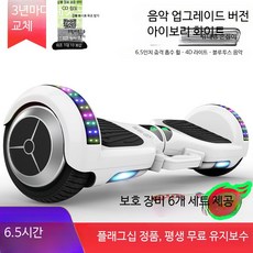 전동 스쿠터 균형 자전거 스마트 전동차 평행형 승용완구 전동 스쿠터, 1개, 6.5인치 업그레이드 음악 화이트 36V