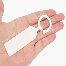 투행 걸이형 고리이름표 가드닝용품, 흰색