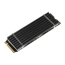넥시 NVMe M2 SSD 방열판 NX1057, 블랙, 1개