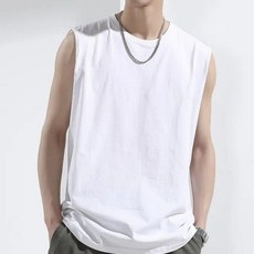 男士純棉背心 圓領運動休閒打底衫 健身外穿速幹T恤