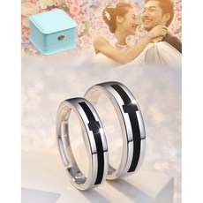 르떼르넬 JSCR045 Silver 십자가 묵주 결혼 프로포즈 기념일 선물 실버 커플 반지 은반지 커플링