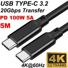 USB3.2 10Gbps 케이블 유형 A - C Gen2 데이터 전송 SSD 하드 디스크 60W 고속 2m
