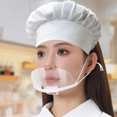 조리용 플라스틱 투명 위생 마스크 10개입, 단품, 상세페이지 참조, 1개, 1매입
